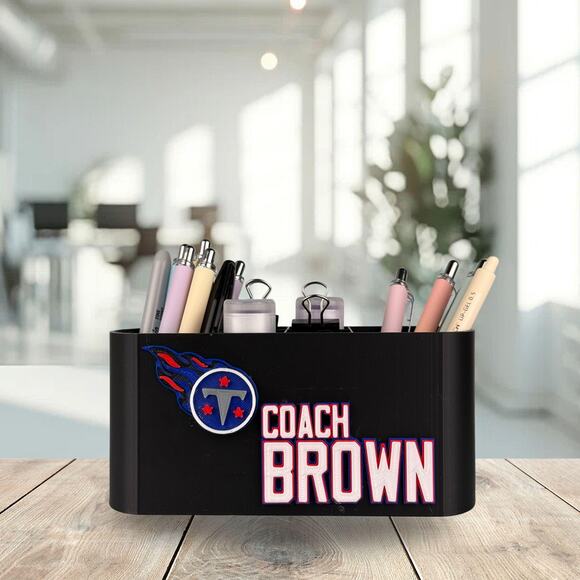 Personalized Tennessee Titans Desk Organizer, Tennessee Titans Gift - Picture 4 of 10